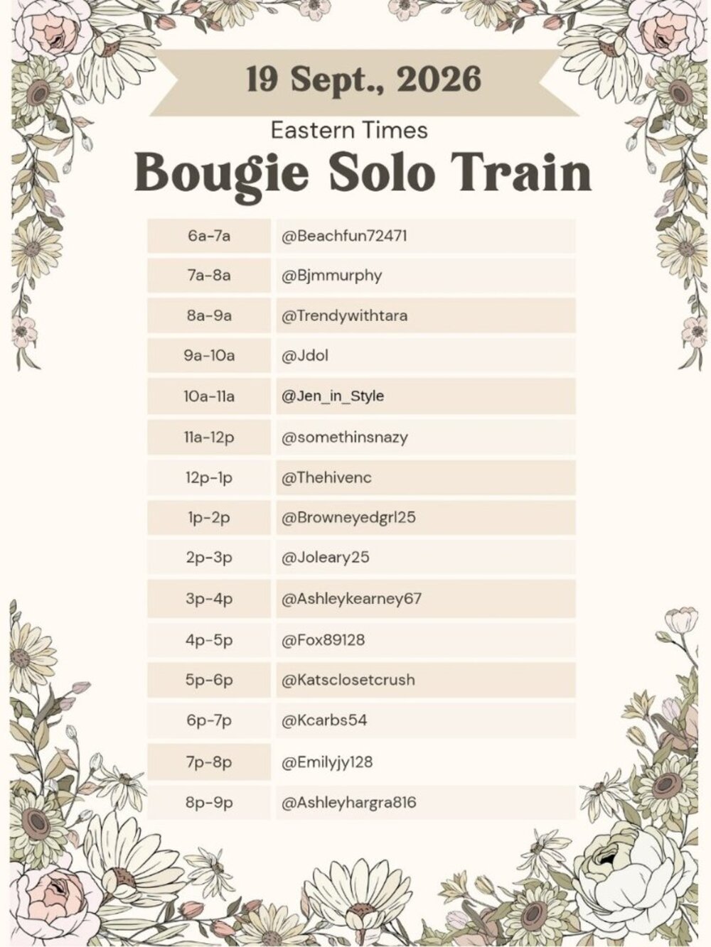 Bougie Solo Train Show